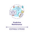 Predictive maintenance concept icon