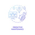 Predictive maintenance concept icon