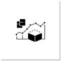 Predictive modeling glyph icon