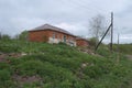 PREDTECHI / LIPETSK, RUSSIA - MAY 09, 2017: house barracks on the outskirts of the village