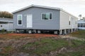 Prefab, Prefabricated House, Home, Installation Royalty Free Stock Photo