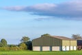 Modern Prefabricated New Barn Buildings Royalty Free Stock Photo