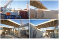 Prefabricated house building Royalty Free Stock Photo