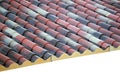 Prefabricated roof polyurethane foam Royalty Free Stock Photo