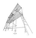 Prefabricated scaffolding. Vector