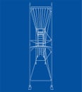 Prefabricated scaffolding. Vector
