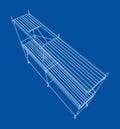 Prefabricated scaffolding. Vector