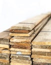 Prefabricated slat stacked ready use Royalty Free Stock Photo