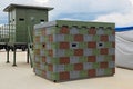 Prefabricated temporary modular post