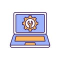 Preferences Outline with Colors Fill Vector Icon that can easily edit or modify.