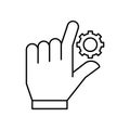 Preferences Outline Vector Icon that can easily edit or modify..