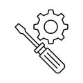 Preferences Vector Icon which can easily modify or edit
