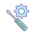 Preferences Vector Icon which can easily modify or edit