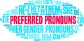 Preferred Pronouns Word Cloud