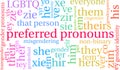 Preferred Pronouns Word Cloud