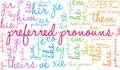 Preferred Pronouns Word Cloud