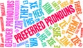 Preferred Pronouns Word Cloud