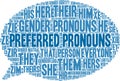 Preferred Pronouns Word Cloud