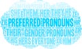 Preferred Pronouns Word Cloud