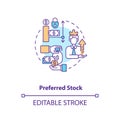 Preferred stock concept icon