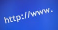 Prefix to internet websites Royalty Free Stock Photo