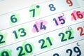Pregnancy calendar background Royalty Free Stock Photo