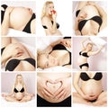 Pregnancy collage Royalty Free Stock Photo