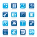 Pregnancy and contraception Icons Royalty Free Stock Photo