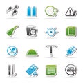 Pregnancy and contraception Icons Royalty Free Stock Photo