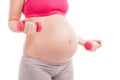 Pregnancy fitness, health life Royalty Free Stock Photo