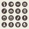 Pregnancy icon set