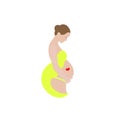 Pregnancy icon woman