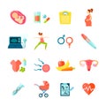 Pregnancy Icons Set