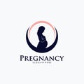 Pregnancy Logo Design Vector Template Royalty Free Stock Photo