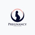 Pregnancy Logo Design Vector Template Royalty Free Stock Photo