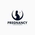 Pregnancy Logo Design Vector Template Royalty Free Stock Photo
