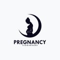 Pregnancy Logo Design Vector Template Royalty Free Stock Photo