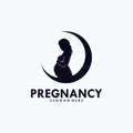 Pregnancy Logo Design Vector Template Royalty Free Stock Photo