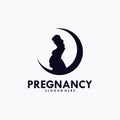 Pregnancy Logo Design Vector Template