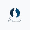 Pregnancy Logo Design Vector Template