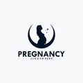 Pregnancy Logo Design Vector Template Royalty Free Stock Photo