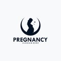 Pregnancy Logo Design Vector Template Royalty Free Stock Photo