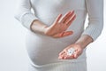 Pregnancy and medicines Royalty Free Stock Photo