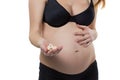 Pregnancy and medicines Royalty Free Stock Photo
