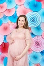 Pregnancy, motherhood, baby shower party concept Royalty Free Stock Photo