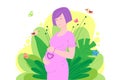 pregnant woman concept Royalty Free Stock Photo