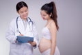 Pregnancy, motherhood, people, medicine and fertility concept