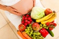 Pregnancy and nutrition Royalty Free Stock Photo