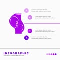 pregnancy, pregnant, baby, obstetrics, fetus Infographics Template for Website and Presentation. GLyph Purple icon infographic Royalty Free Stock Photo