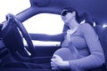 Pregnancy - pregnant woman drive a car